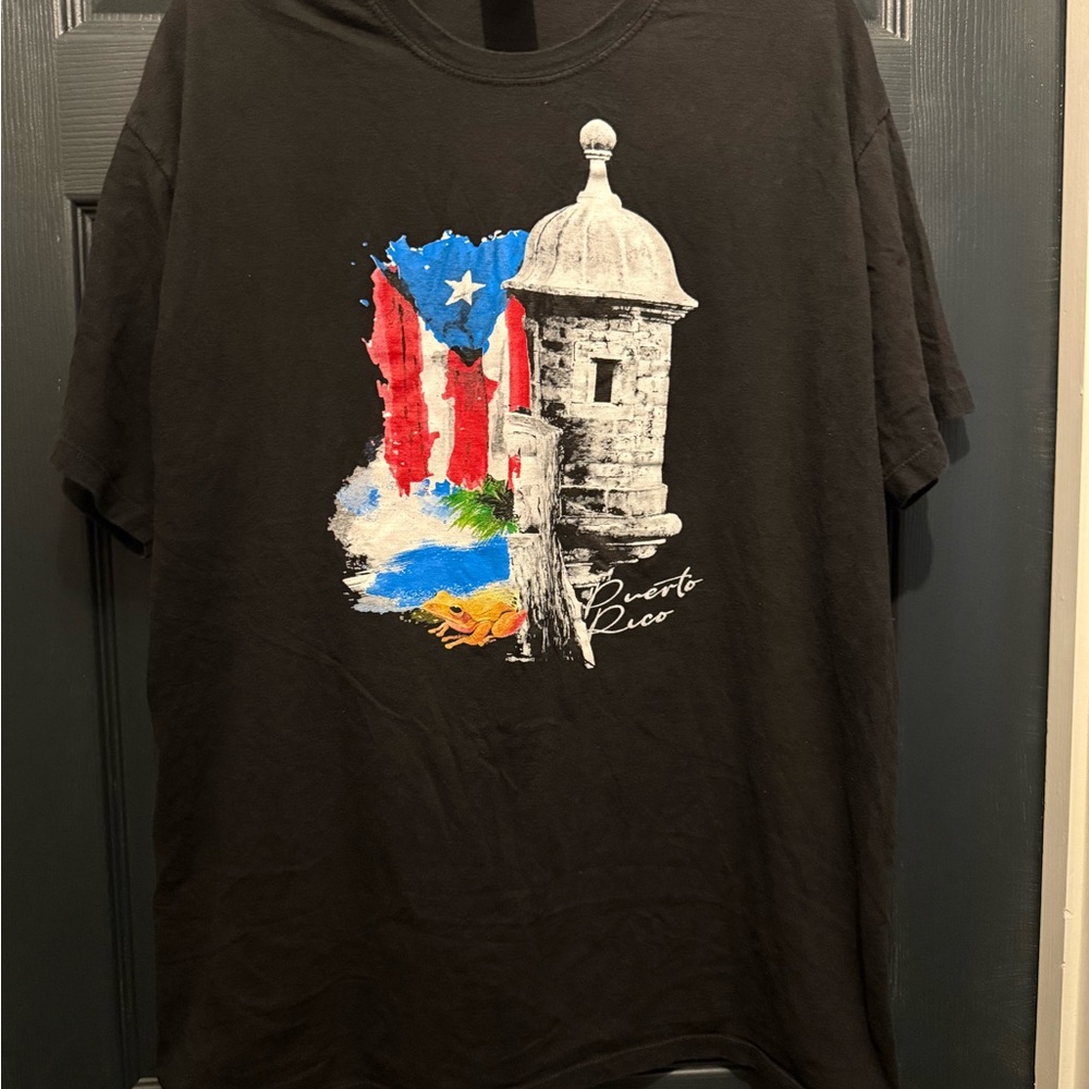 Black Puerto Rico Graphic T-Shirt
